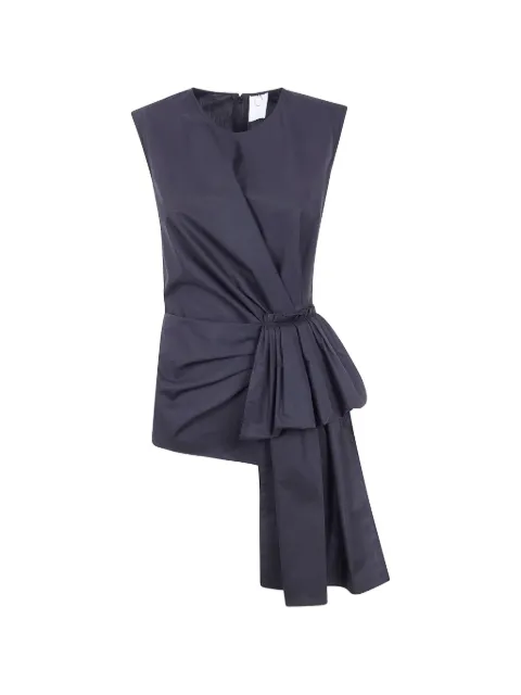 Mantu draped knot-detail top Black AG1017G08