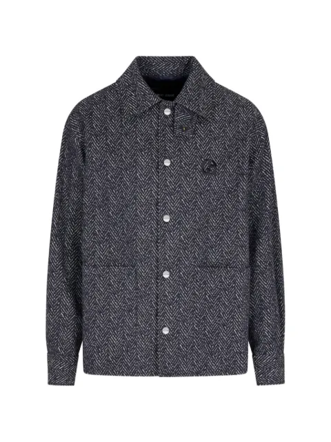 Giorgio Armani jacquard shirt jacket Blue GM002072AF19617