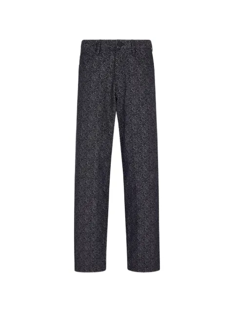 Giorgio Armani chevron-jacquard jeans Blue GM002034AF19617