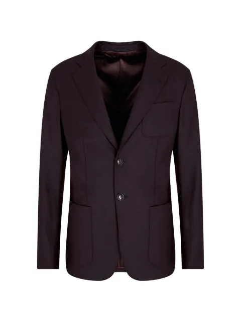Giorgio Armani single-breasted blazer Brown GM000248TE10115