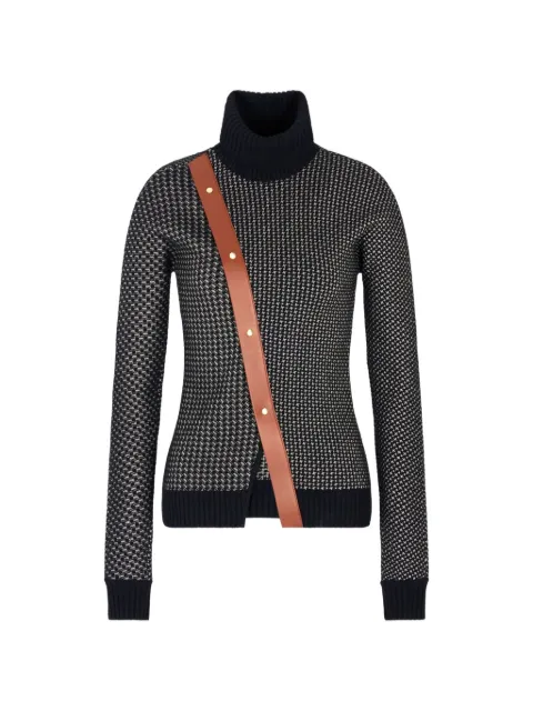 Giorgio Armani mock-neck jacquard sweater Black GW002092AF19696