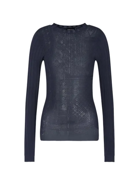 Giorgio Armani long-sleeve sweater Blue GW002019AF19307