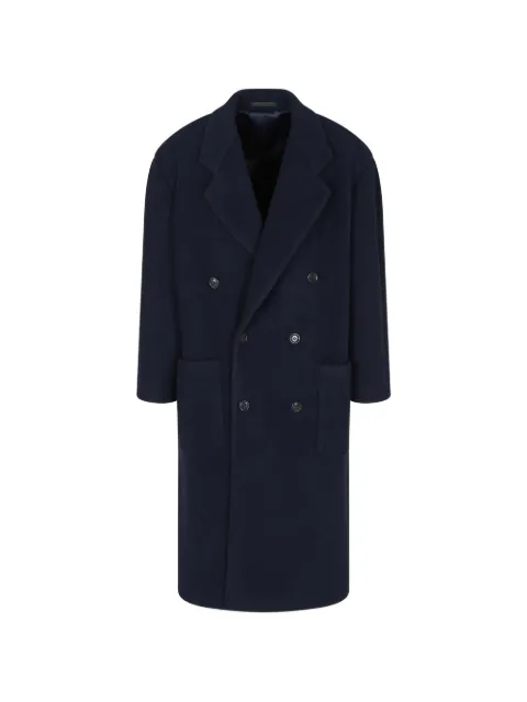 Giorgio Armani navy blue double-breasted coat Blue GM002278TE1