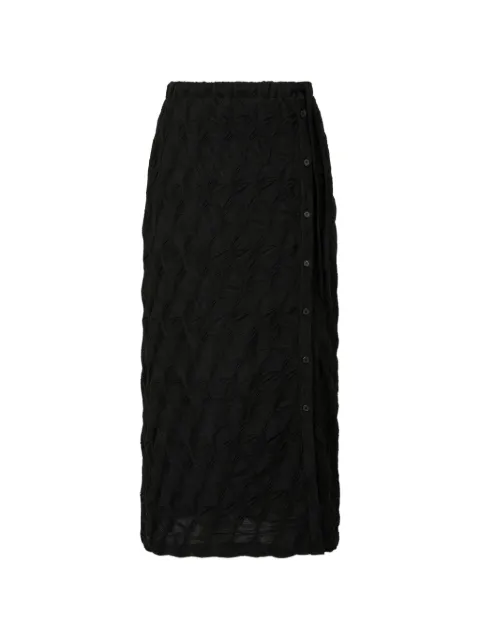 TOMBOY button-details skirt Black 9106132101