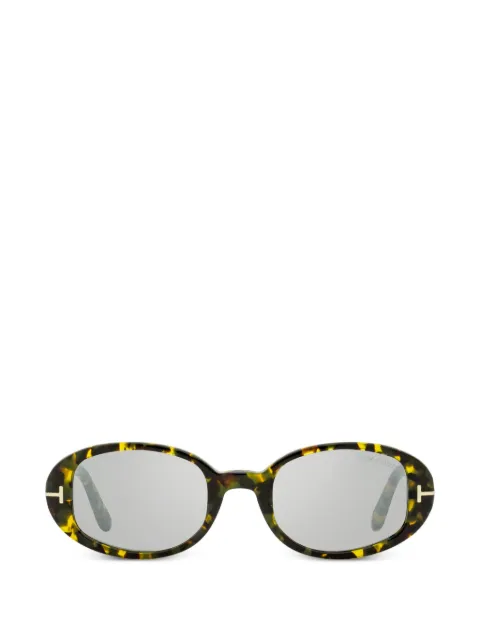 TOM FORD Eyewear Iggy oval-frame sunglasses Brown FT1364