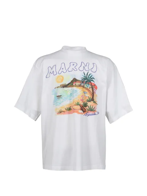 Marni graphic T-shirt White HUMU02234PUSCZ06LILYWHT