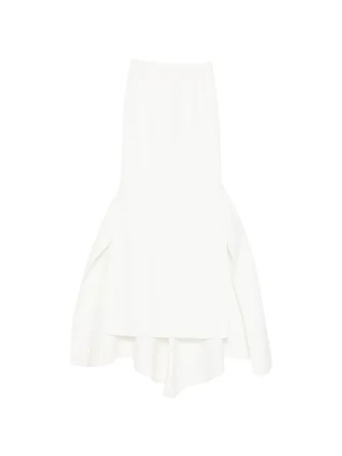 Maticevski Snaking maxi skirt White SK5572