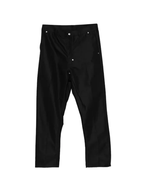 Rick Owens press-stud straight-leg trousers Black RU01F2348CDU