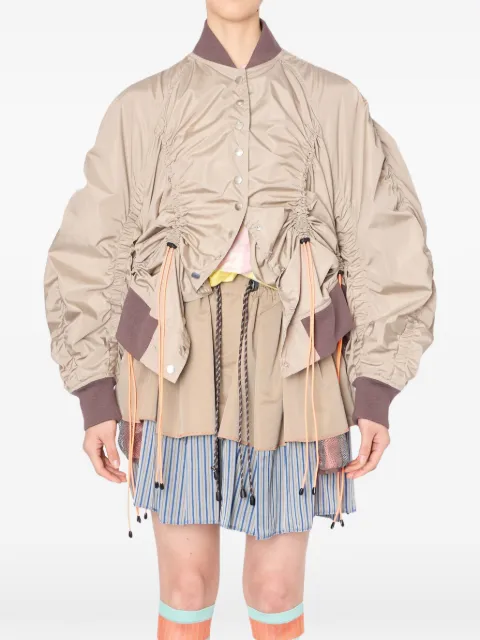 Kolor gathered bomber jacket Neutrals 26SCLG02108