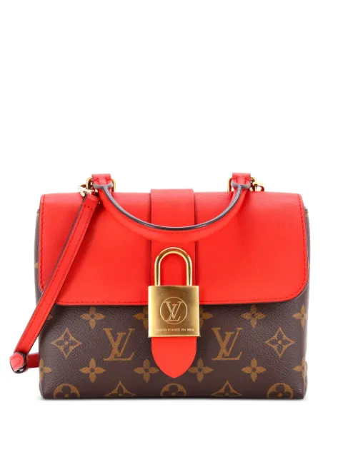 Louis Vuitton Pre-Owned Locky Handbag Monogram Canvas with Leather BB satchel Brown HOI9SID2J7Q75H2W