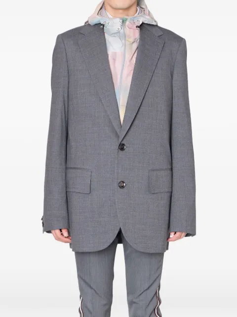 Kolor notched-lapel single-breasted blazer Grey 26SCMJ07116