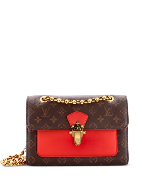 Louis Vuitton Pre-Owned Victoire Handbag Monogram Canvas and Leather shoulder bag Brown KJDCDMSRD7674Q85