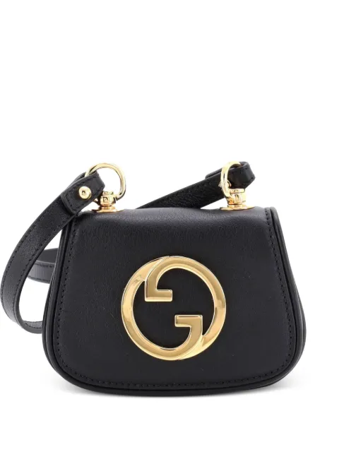 Gucci Pre-Owned Blondie NM Card Case Wallet with Strap Leather crossbody bag Black G82IPYN8F9KKCQ2C