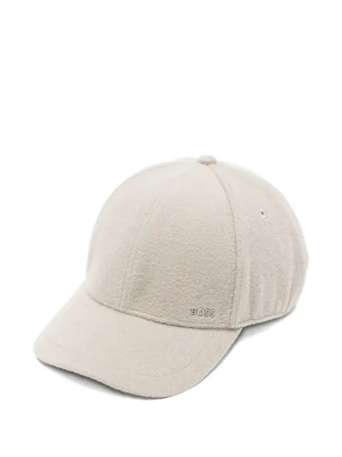 BOSS logo-detail baseball cap Grey 50550616
