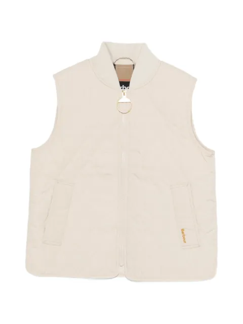 Barbour quilted zip-up gilet Neutrals LGI0219