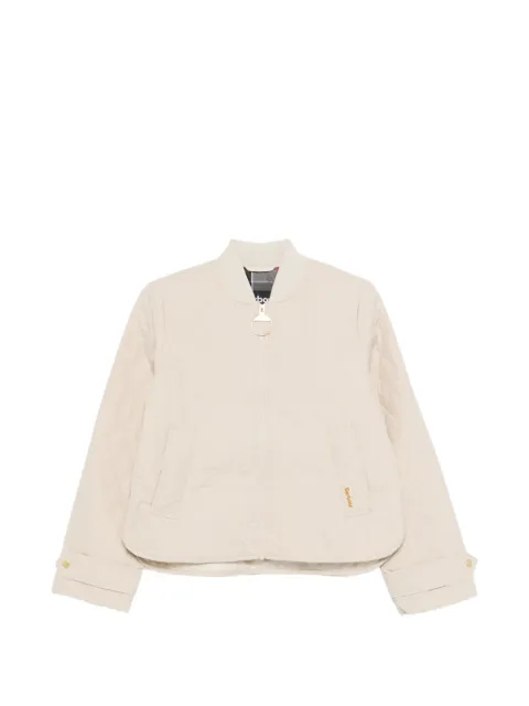 Barbour quilted zip-up jacket Neutrals LQU1895