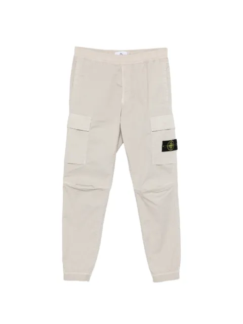 Stone Island logo-patch cargo trousers Neutrals L1S153100031S0A10