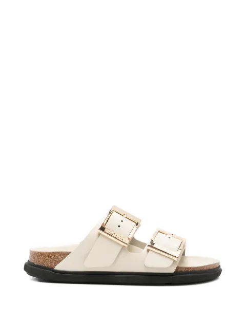 Birkenstock Arizona buckle-fastening leather sandals Neutrals 1031809