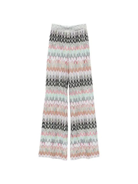Missoni zigzag-pattern trousers Neutrals DS26SI09BR014Z