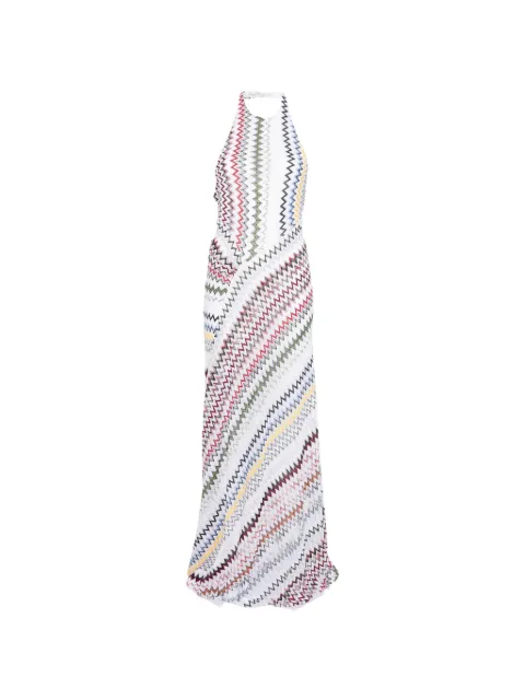 Missoni zigzag-pattern maxi dress White DS26SG1QBR0150