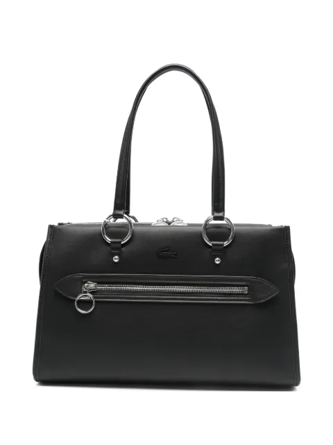 Lacoste medium ring-detail shoulder bag Black NF5231AQ