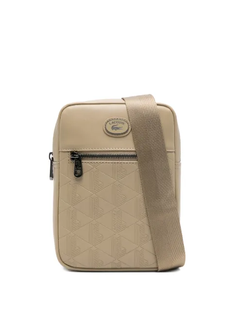 Lacoste embossed-logo cross body bag Neutrals NH4486MR