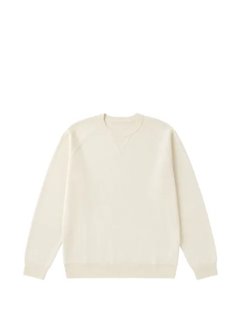 Heritage long-sleeve sweater White HE313G444