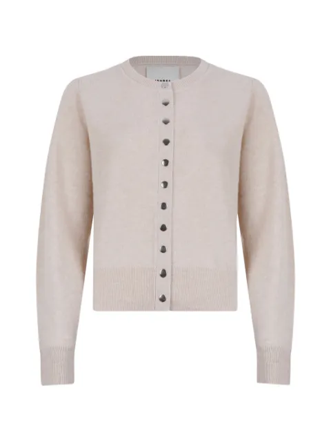 ISABEL MARANT buttoned long-sleeve cardigan Neutrals CA0101FAB1L07I