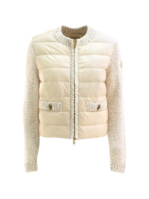 Moncler quilted-panel jacket Neutrals L10939B00029M9300