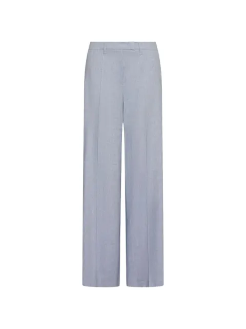 Marella herringbone palazzo trousers Blue 2613131121200