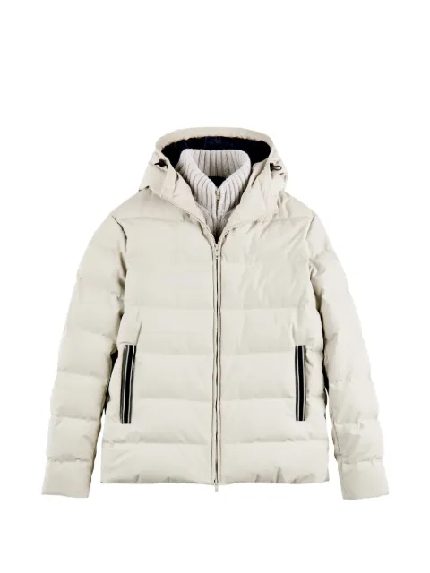 Fay hooded zip-up jacket Grey NAM32520700YOU