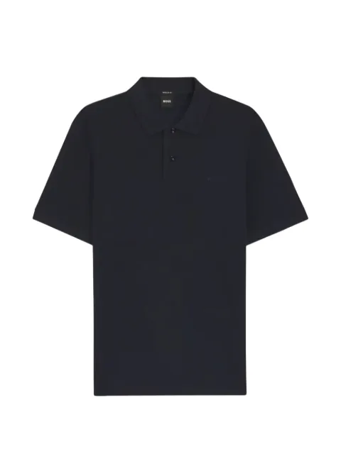 BOSS cotton polo shirt Blue 50553564404