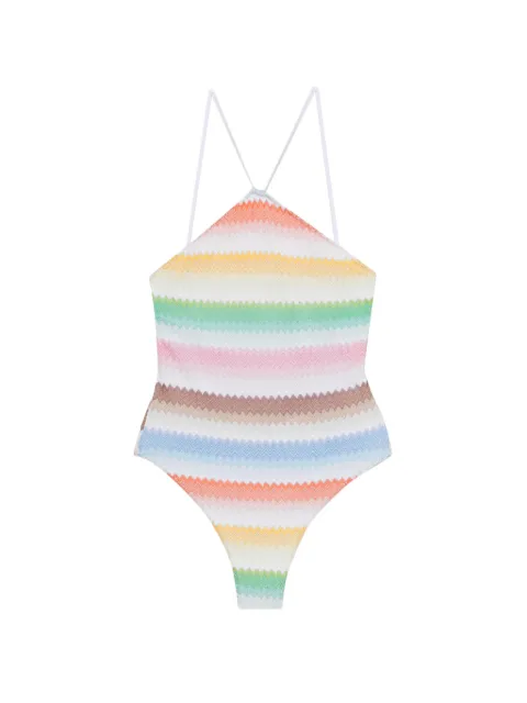 Missoni zigzag swimsuit Neutrals MS25SP08BR014G