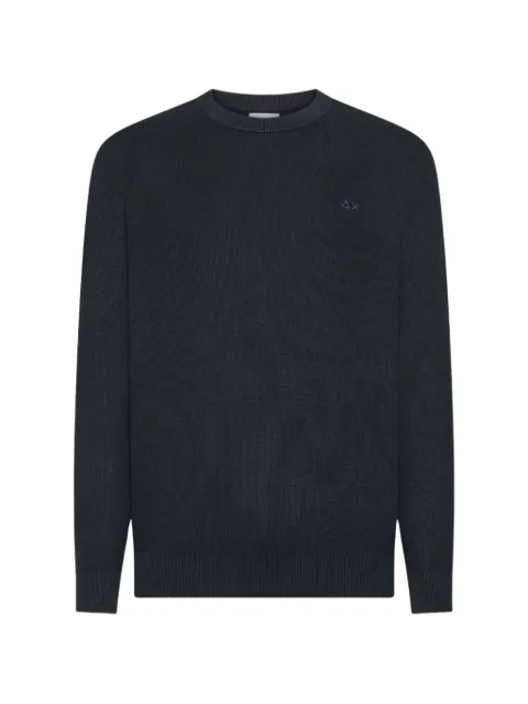 Sun68 crewneck logo sweater Blue K3611907