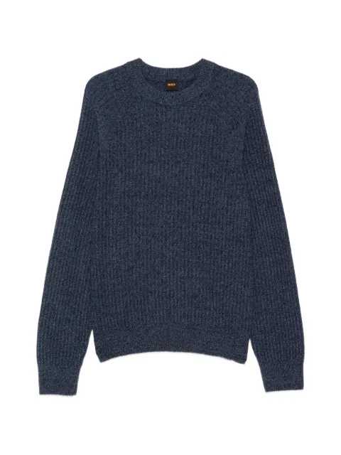 BOSS textured sweater Blue 50548674