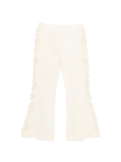 ZIMMERMANN Awaken embroidered trousers Neutrals 5721PRS261
