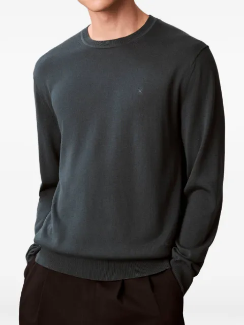 Calvin Klein logo-detail sweatshirt Green LV040BM343GRW