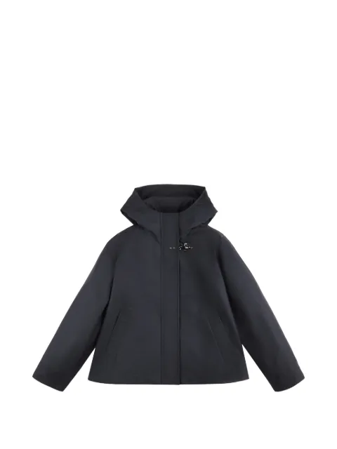 Fay poplin hooded parka coat Blue NAW12523260AX2U804