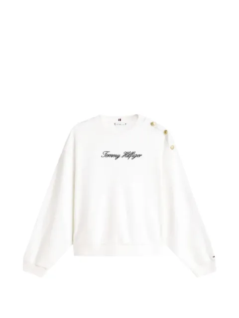 Tommy Hilfiger shoulder-detail sweatshirt White FWW0WW48783