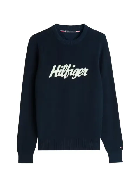 Tommy Hilfiger logo-detail sweater Blue MW0MW41647