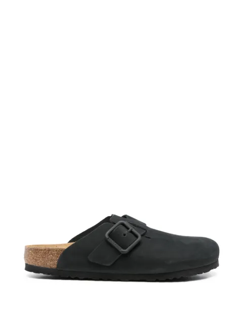 Birkenstock buckle leather sandals Black 1031585
