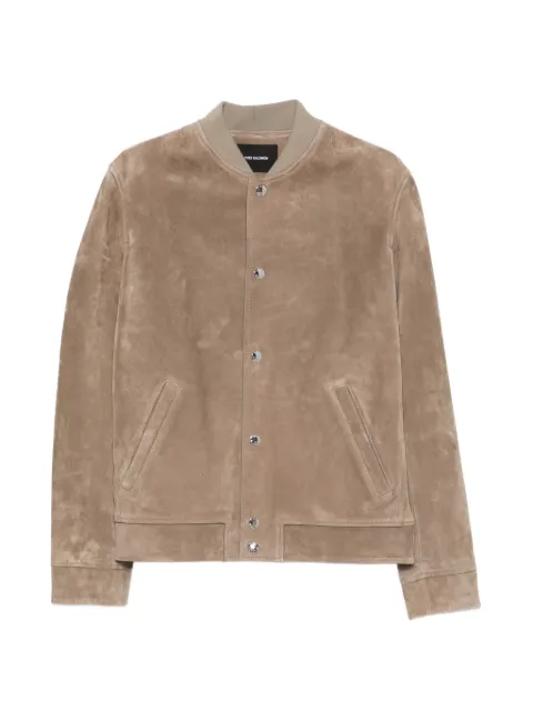 Yves Salomon suede bomber jacket Neutrals 26EHV21266L32W
