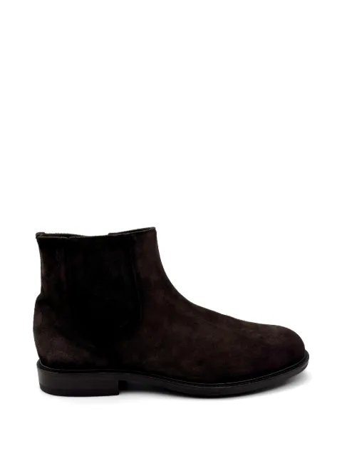 Alexander Hotto zip suede Chelsea boots Brown 68059