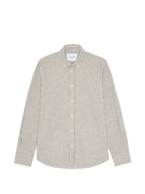 Les Deux Konrad striped shirt Neutrals 1001330826TEAKBROWN
