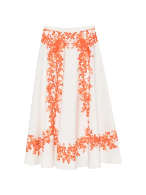 Giambattista Valli floral midi skirt White 26SSPVCA209951PRI