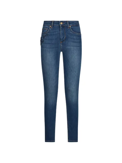 LIU JO pocket-embroidery skinny jeans Blue UA6013D418677322