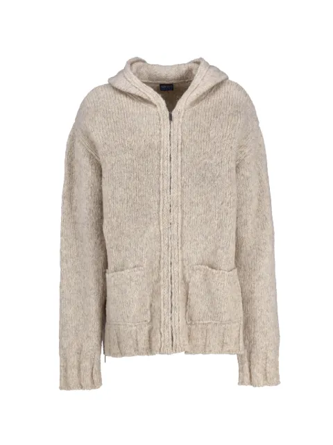 Kenzo Pre-Owned knitted zip-up hoodie Neutrals W251112