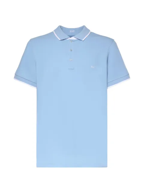 Fay short-sleeve polo shirt Blue NPMB252140STDW