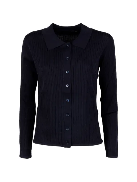 Seventy ribbed-knit cardigan Blue MT4108990360775