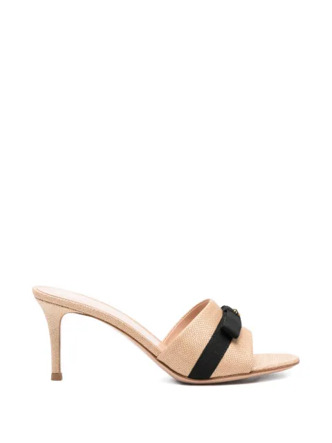 Gianvito Rossi Minou bow-detail sandals Neutrals G1013770RICHAI
